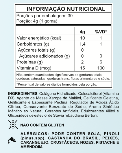 Vitamina D 600UI Gummies 30 un. - Vitâme Kids